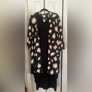 Black Dress with Kimono Large